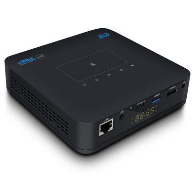 300 لومن مدخلات HDMI DLP جهاز عرض ذكي BT 4.2 تركيز كهربائي Android 9.0