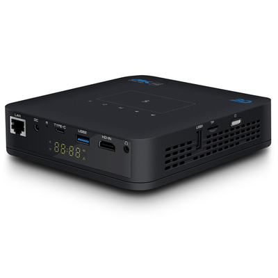 300 لومن مدخلات HDMI DLP جهاز عرض ذكي BT 4.2 تركيز كهربائي Android 9.0