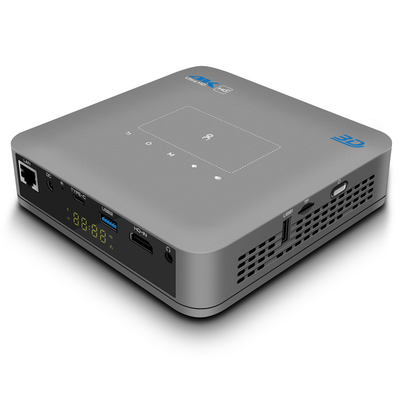 300 لومن مدخلات HDMI DLP جهاز عرض ذكي BT 4.2 تركيز كهربائي Android 9.0