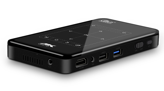 IR Control DLP 4K Pocket Projector Mini Portable DLP Projector Decoding 3D