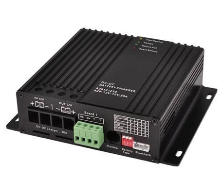 12V-12V 30A DC DC شاحن بطارية شاحن تلقائي ذكي بطارية إلى بطارية