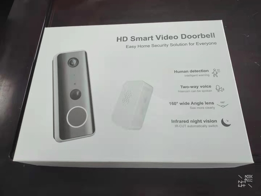 Night Vision WIFI Video Doorbell 4-6months Battery Duration cloud / Micro SD Card Storage
