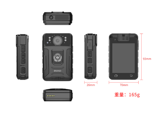 كاميرات جسدية للشرطة 32GB مع تعقب GPS و Wi Fi Bluetooth و CMSV6 Platform