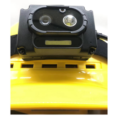 مصباح LED كاميرا أمن Hardhat مع 120 درجة زاوية واسعة والتصوير بمساعدة الليزر
