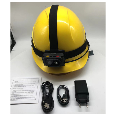 مصباح LED كاميرا أمن Hardhat مع 120 درجة زاوية واسعة والتصوير بمساعدة الليزر