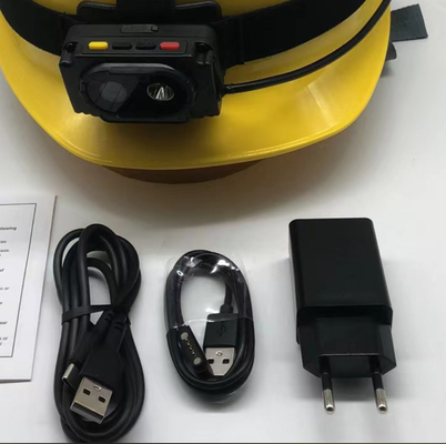 مصابيح أمامية صغيرة الوزن قابلة لإعادة الشحن كاميرا للخوذة الإنقاذية بطارية 4000mAh