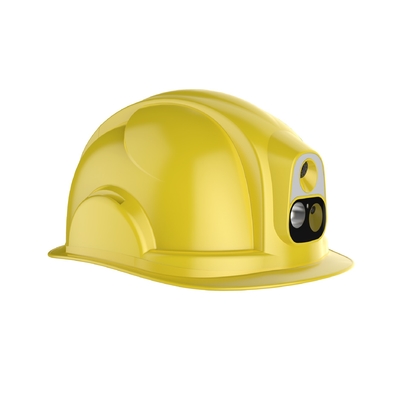 تعقب جي بي إس قوي 4G Hardhat لموقع البناء نطاق التركيز 0.5m إلى اللانهاية -20 ° C إلى 60 ° C