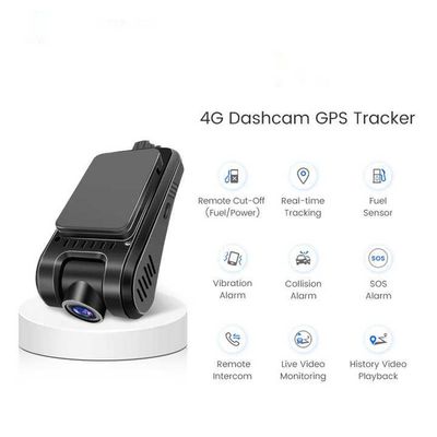 مربع أسود للسيارة 4G Dashcam GPS Tracker مع محادثة ثنائية الاتجاه ونظام مساعدة القيادة المتقدمة 4GB DDR 512GB ذاكرة