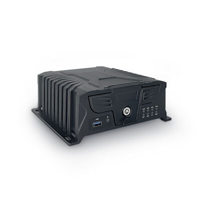 4G DVR المتنقل مع تصميم صناعي مستقر مع وصلة الطيران المقاومة للتخريب ودوائر حماية متعددة للسيارة