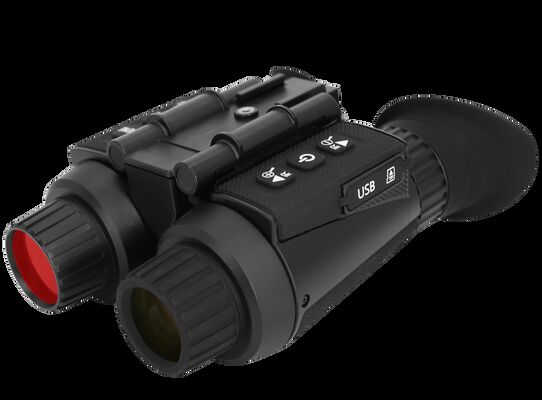 واجهة USB، فتحة TF، نطاق مسافة بؤبؤ قابلة للتعديل 60-72 مم، مصممة للتطبيقات البصرية، تعمل ببطارية ليثيوم أيون 4000 مللي أمبير