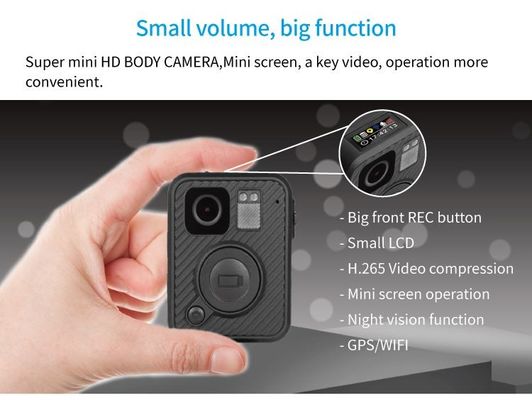 Ambarella H22 للماء IP67 H.265 1080P HD كاميرا الجسم التي ترتديها الشرطة