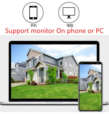 كاميرا IP66 بلاستيكية قابلة لإعادة الشحن 12000 مللي أمبير / ساعة 0.75 واط WIFI IP