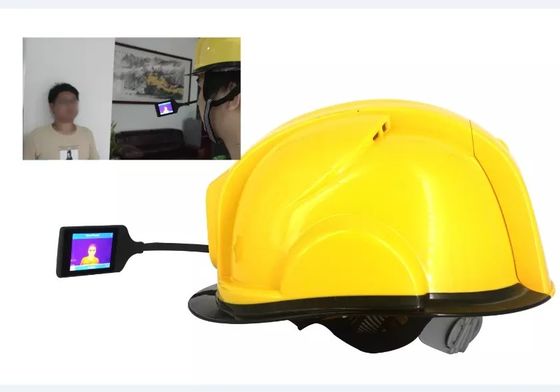 خوذة درجة الحرارة الحرارية المدمجة في الكاميرا تدعم تتبع 4G GSM GPS