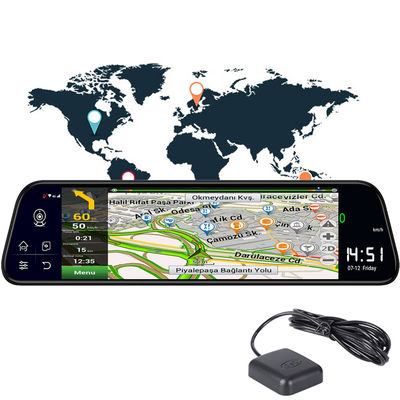 Android8.1 Car DVR 1080P GPS Navigation ADAS كاميرا الفيديو 800 مللي أمبير