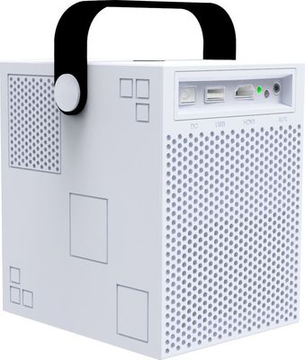 Mali400 MP2 50000H LED Mini Portable Projector Bluetooth 4.0 FCC