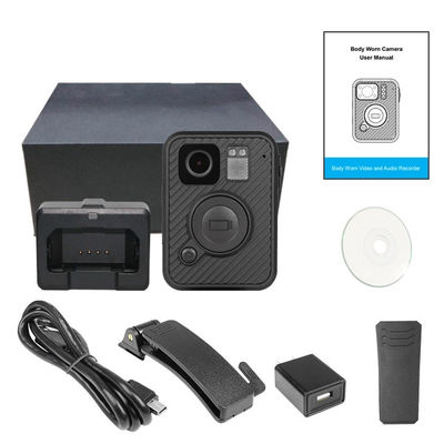 H.264 MP4 MPEG4 CMOS يرتديها الشرطة كاميرات مقاومة للماء IP67 0.91 "LCD