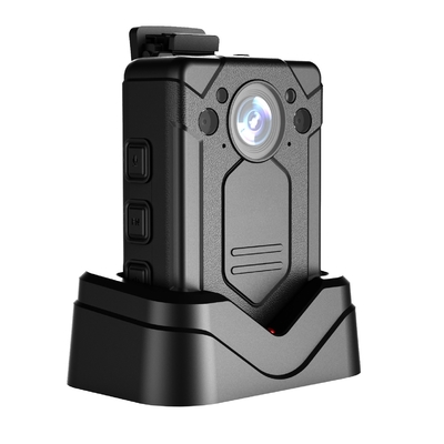 مستشعر CMOS 32G TF الكاميرات التي يرتديها الجسم 3200mAh Wifi Police Bodycam
