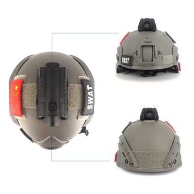 2.4GHz GPS كاميرا خوذة البث المباشر 3600mAh للقوات
