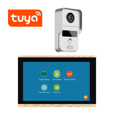 7 بوصة عرض WIFI فيديو جرس باب فيديو إنترفون 140 زاوية أفقية