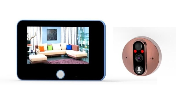 1080P ثقب الباب WIFI فيديو جرس 5000 مللي أمبير بطارية IR CUT التبديل التلقائي