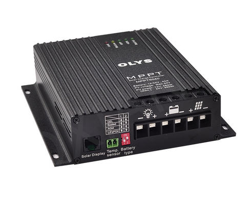 99.8٪ كفاءة MPPT الشمسية المسؤول عن جهاز التحكم بالشحن 12V 24V 40A مع وظيفة إخراج التحميل