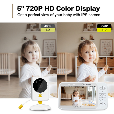 2 Way Talk Wireless Baby Monitor 2.4 جيجا هرتز ISM باند دعم شاشة التلفزيون