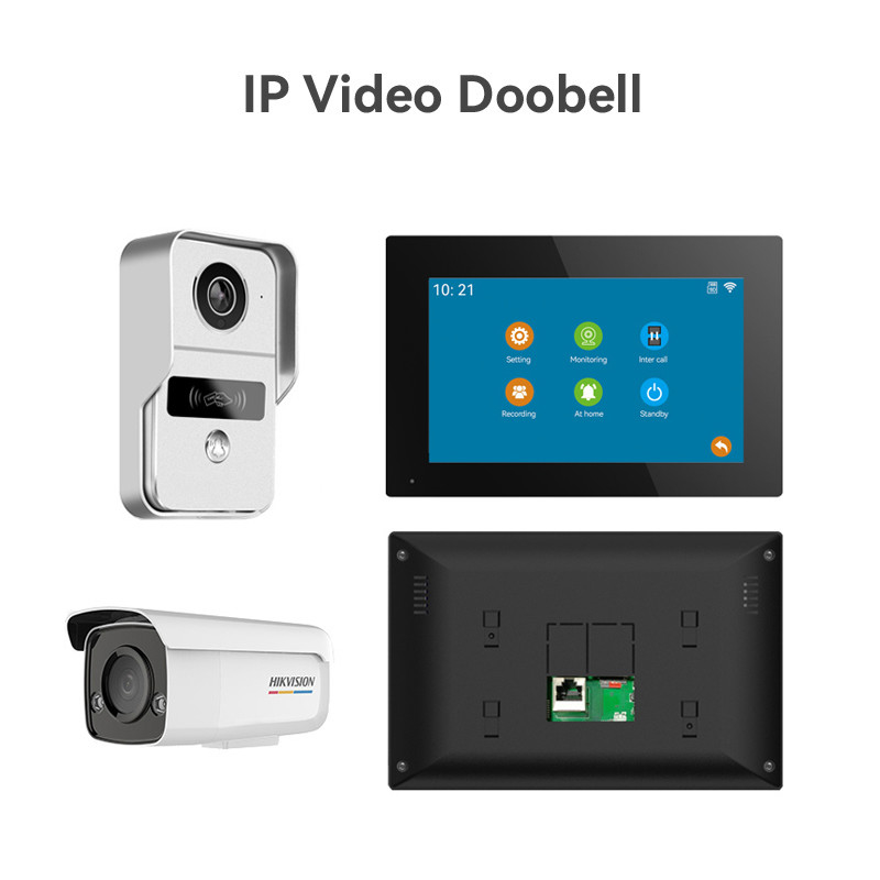 لاسلكي WIFI فيديو باب الهاتف IP نظام الاتصال الداخلي بجرس الباب 1080P كاميرا سلكية للرؤية الليلية