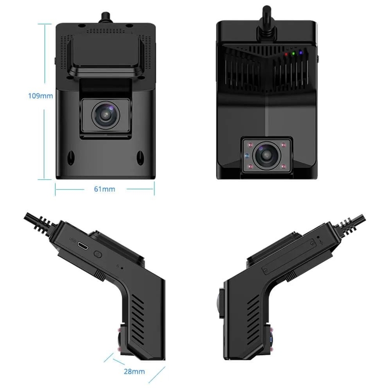 تعريف 4G WiFi GPS Night Vision Dash Camera مع تسجيل الحلقة ومراقب وقوف السيارات
