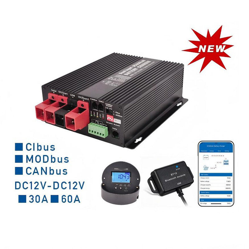 DC 12V 30A 60A وحدة تحكم الشاحن Canbus Cibus Modbus