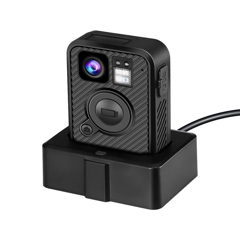 H.264 MP4 MPEG4 CMOS يرتديها الشرطة كاميرات مقاومة للماء IP67 0.91 "LCD