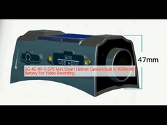 3G 4G Wi-Fi GPS كاميرا الخوذة الذكية المصممة في بطارية 4000mAh لتسجيل الفيديو