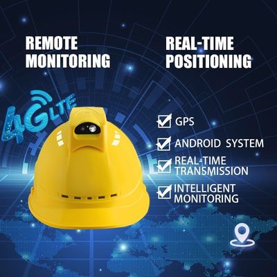 خوذة أمان 4G LTE قابلة للفصل مع مجموعة شرائح الكاميرا MTK6739